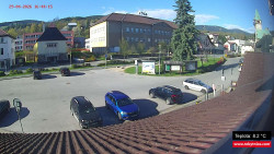 Střed obce Rokytnice nad Jizerou