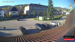 Střed obce Rokytnice nad Jizerou