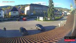 Střed obce Rokytnice nad Jizerou