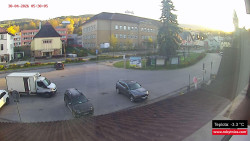 Střed obce Rokytnice nad Jizerou