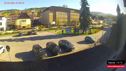 Střed obce Rokytnice nad Jizerou