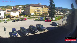 Střed obce Rokytnice nad Jizerou