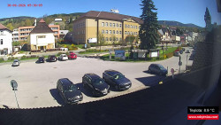 Střed obce Rokytnice nad Jizerou