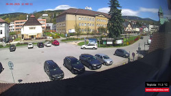 Střed obce Rokytnice nad Jizerou