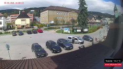 Střed obce Rokytnice nad Jizerou