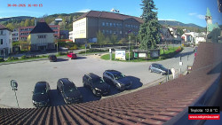 Střed obce Rokytnice nad Jizerou