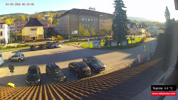 Střed obce Rokytnice nad Jizerou