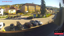 Střed obce Rokytnice nad Jizerou