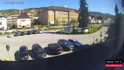 Střed obce Rokytnice nad Jizerou