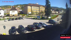 Střed obce Rokytnice nad Jizerou