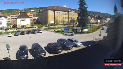 Střed obce Rokytnice nad Jizerou