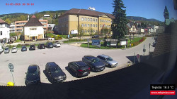 Střed obce Rokytnice nad Jizerou