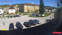 Střed obce Rokytnice nad Jizerou