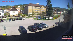 Střed obce Rokytnice nad Jizerou