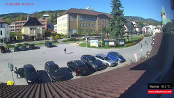 Střed obce Rokytnice nad Jizerou