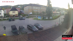 Střed obce Rokytnice nad Jizerou