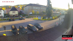 Střed obce Rokytnice nad Jizerou