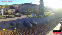 Střed obce Rokytnice nad Jizerou