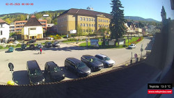 Střed obce Rokytnice nad Jizerou