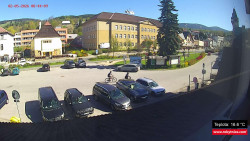 Střed obce Rokytnice nad Jizerou