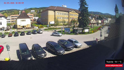 Střed obce Rokytnice nad Jizerou