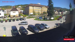 Střed obce Rokytnice nad Jizerou