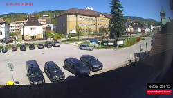 Střed obce Rokytnice nad Jizerou