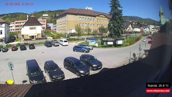Střed obce Rokytnice nad Jizerou