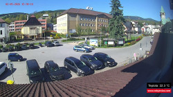 Střed obce Rokytnice nad Jizerou
