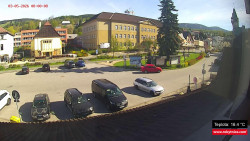 Střed obce Rokytnice nad Jizerou