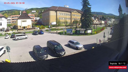 Střed obce Rokytnice nad Jizerou