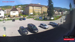Střed obce Rokytnice nad Jizerou