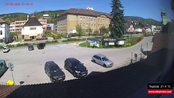 Střed obce Rokytnice nad Jizerou