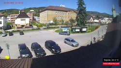 Střed obce Rokytnice nad Jizerou