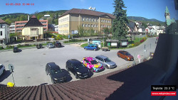 Střed obce Rokytnice nad Jizerou