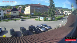 Střed obce Rokytnice nad Jizerou