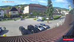 Střed obce Rokytnice nad Jizerou