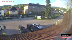 Střed obce Rokytnice nad Jizerou