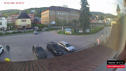 Střed obce Rokytnice nad Jizerou