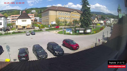 Střed obce Rokytnice nad Jizerou