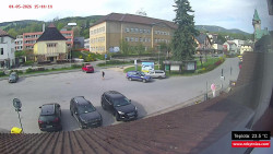 Střed obce Rokytnice nad Jizerou