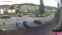 Střed obce Rokytnice nad Jizerou
