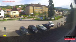 Střed obce Rokytnice nad Jizerou