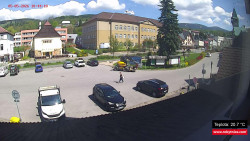 Střed obce Rokytnice nad Jizerou