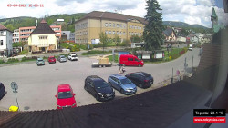 Střed obce Rokytnice nad Jizerou
