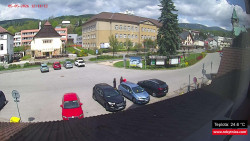 Střed obce Rokytnice nad Jizerou