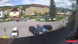 Střed obce Rokytnice nad Jizerou