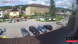Střed obce Rokytnice nad Jizerou