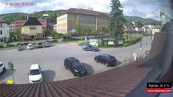 Střed obce Rokytnice nad Jizerou