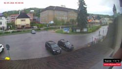 Střed obce Rokytnice nad Jizerou
